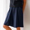 thumbnail image 3 of Plebaso Casual Shorts Womens High Waisted Wide Leg Shorts Loose Solid Color Summer Shorts with Pockets, 3 of 6
