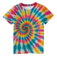 thumbnail image 2 of T-shirts Graphiques pour Filles, Manches Courtes Décontractées, Tee Confortable pour le Quotidien pour Enfants, T-Shirt à Col Rond à Imprimé Tourbillon Stylé pour 2 à 13 Ans, 2 of 4