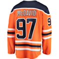 thumbnail image 2 of Connor McDavid Edmonton Oilers NHL Fanatics Breakaway Home Jersey, Large, 2 of 3