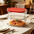 thumbnail image 1 of Plastic Food Storage Containers for Kitchen | Transparent Airtight Square Containers for Snacks Dried Goods | Keep Cereal Coffee Beans and Pulses Fresh | Stackable Fridge and Pantry Organizer Bins, 1 of 6