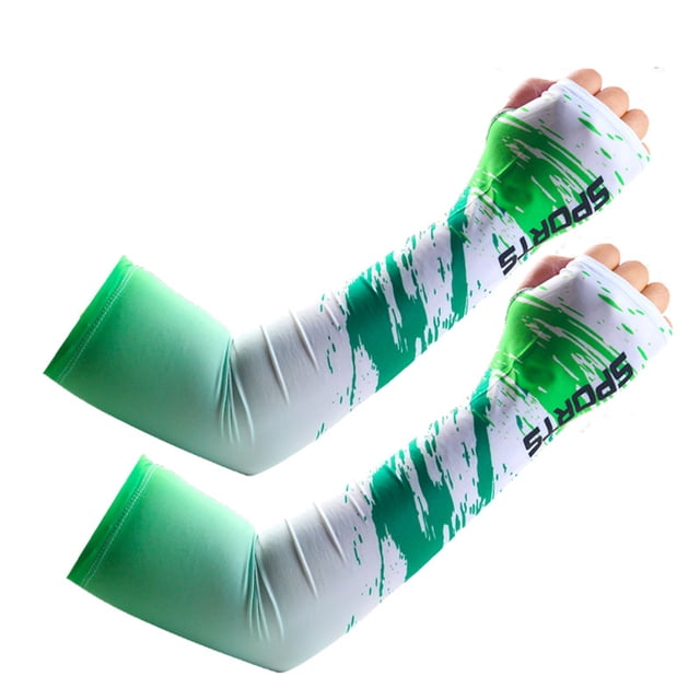 Arm Sun Sleeves Compression UV Protection Men And Women Summer Sunblock Thumb Hole