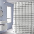 thumbnail image 4 of Boovnll Rainproof Quick-drying Shower Curtain With Grommets- Wet And Dry Separation- Machine Washable- 70x78in, 4 of 8
