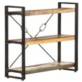 thumbnail image 5 of vidaXL 3-Tier Bookcase 90x30x80 cm Solid Reclaimed Wood, 5 of 5