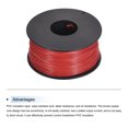 thumbnail image 3 of Uxcell Fil Torsadé 28AWG 50m/164 Pieds Rouge, Fil Électrique UL1007 Bobine, 3 of 6