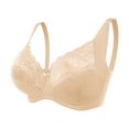 thumbnail image 1 of VEKDONE Woman's Embroidery Thin Style Ventilate Large Size Bra Steel Rim Beige 48/110G, 1 of 4