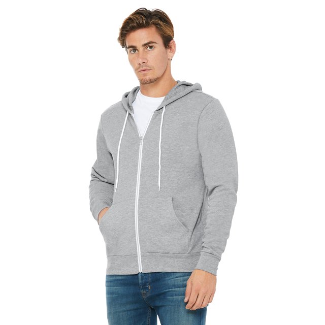 Bella + Canvas Unisex Sponge Fleece Full-Zip Hooded Sweatshirt
