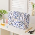 thumbnail image 3 of Liyamei Sewing Machine Cover Floral Quilted Sewing Machine Cover With Pocket Craft Room Sewings Organizer Sewing Machine Storage Cover With Protective Layer And Built In Compartments, 3 of 3