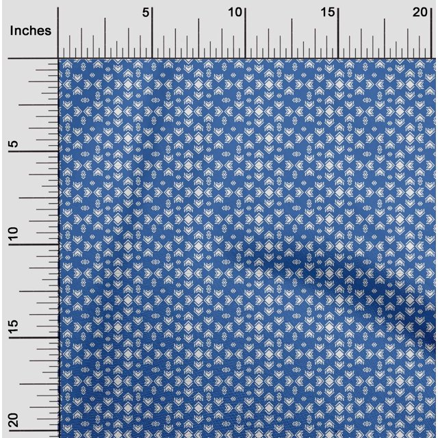 oneOone Silk Tabby Fabric Arrow & Diamond Geometric  Printed Craft Fabric BTY 42 Inch Wide