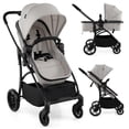 thumbnail image 1 of INFANS 2 in 1 Baby Stroller, Convertible Stroller with Bassinet Reversible Seat Adjustable Backrest Canopy One Hand Fold, Compact Toddler Pushchair for Kids Infants Newborns 0-36 Months, 1 of 8