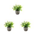 thumbnail image 3 of Decodeary Green Eco-friendly Artificial Money Tree In Pot Long-lasting Durability Realistic Appearance white babysbreath 3Set, 3 of 6