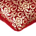 thumbnail image 2 of Housse de Coussin Personnalisée, Housse de Coussin Décorative Rouge, Taie d'Oreiller en Velours Imprimé Damassé, Housse de Coussin 20x20 Pouces (50x50 cm), Housse de Coussin Décorative Florale, Velours Carré - Rouge Festif, 2 of 3