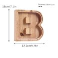 thumbnail image 1 of Agiferg Personalized Wooden Name Money Box Wooden Deposit Box Twenty Six English Letters, 1 of 6