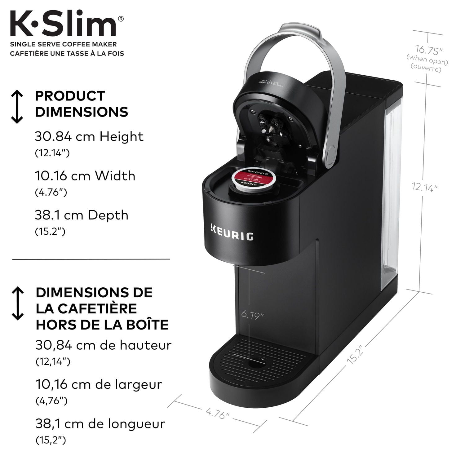Keurig K-Slim Single Serve K-Cup Pod Coffee Maker