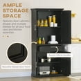 thumbnail image 4 of HOMCOM 72" Kitchen Pantry Storage Cabinet with Drawer, Adjustable Shelves, 4 of 10