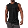 thumbnail image 1 of Diufon Débardeurs Sans Manches pour Hommes Gym Musculation Col Rond Doux Respirant Gilet Athlétique, 1 of 7
