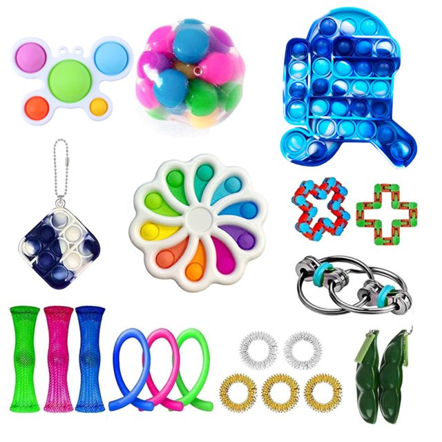 Honganda Ensemble de Jouets de Décompression DIY, Type Presse Kit de Jouets de Soulagement du Stress