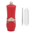 thumbnail image 2 of Pin Cushion Portable Lipstick Needle Insert Placing Needle Embroidery Needle Holder Collector Shape Exquisite Sewing, 2 of 7