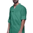 thumbnail image 2 of Atasi Kurta Pyjama Uni pour Hommes à Col Mandarin Kurta Pyjama Ethnique, 2 of 5