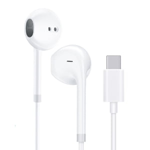 Amdohai Private casques en mode C filaire de type C dans l'oreille 3.5mm tête plate en ligne IOS 6