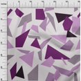thumbnail image 3 of oneOone Georgette Viscose Purple Fabric Geometric Sewing Craft Projects Fabric Prints By Yard 42 Inch Wide, 3 of 4
