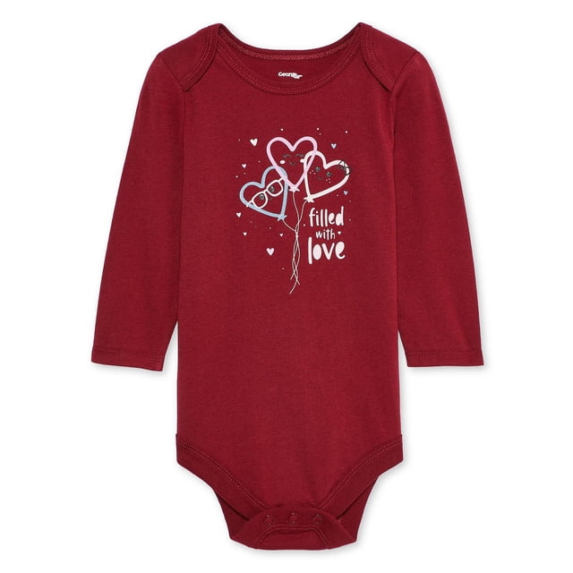 George Baby Girls' Long-Sleeve Bodysuit