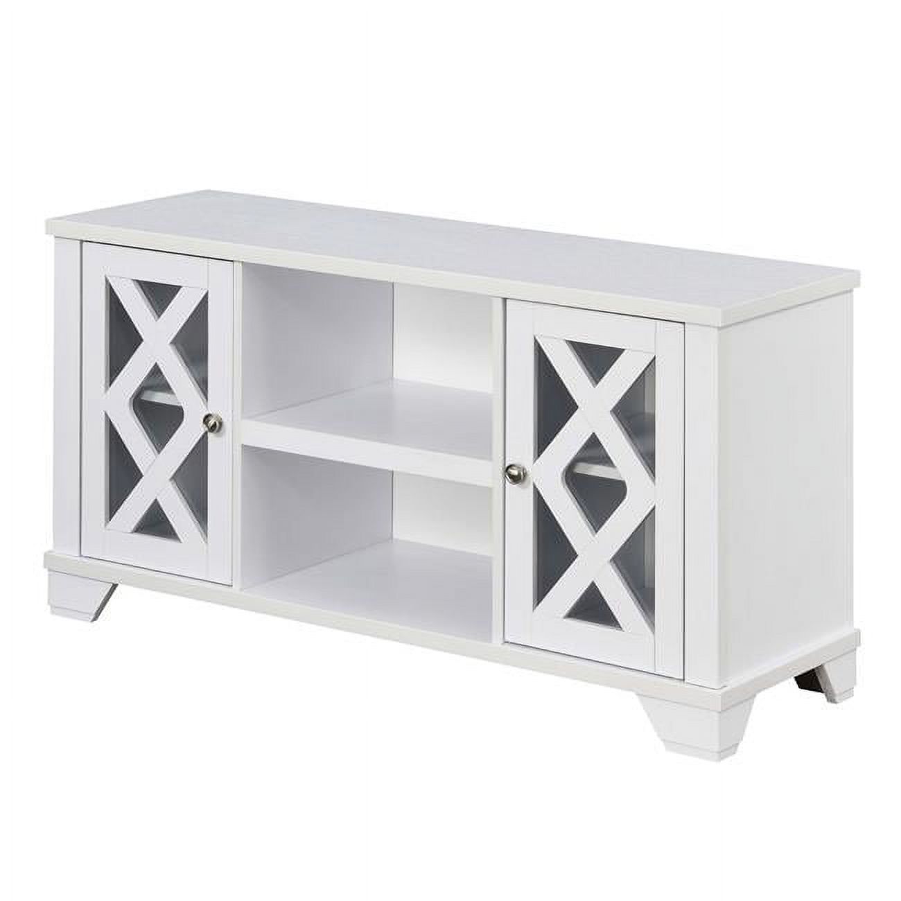 Convenience Concepts 131327W Meuble Télé Gateway, Blanc