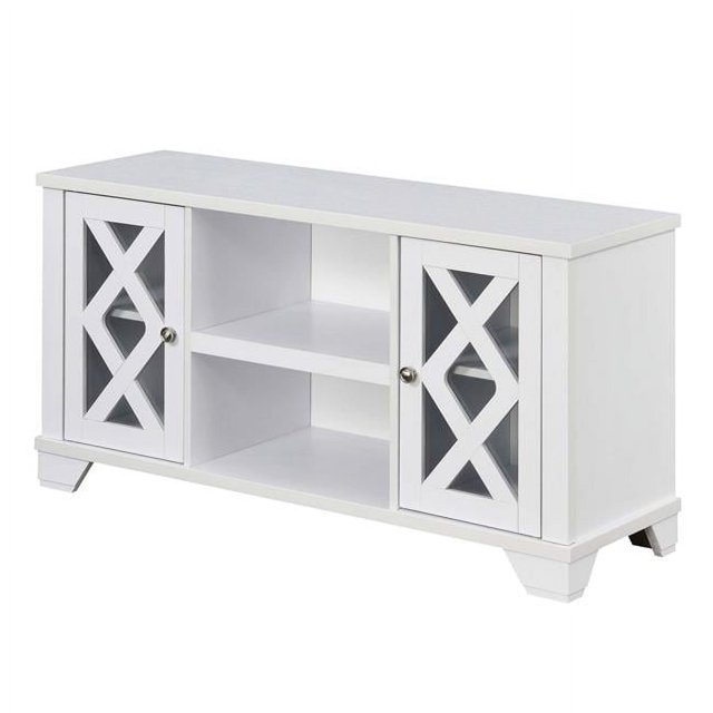 Convenience Concepts 131327W Meuble Télé Gateway, Blanc