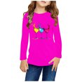 thumbnail image 2 of Huvoen T-Shirt de Base à Manches Longues pour Tout-Petit Unisexe, Chemisiers et Chemises à Manches Longues à Col Rond pour Filles, Chemises à Manches Longues à Imprimés, Jolis Chandails Ras du Cou, Hauts, Chemisiers Habillés Décontractés, Vêtements, Roses, 5 Ans, 2 of 5