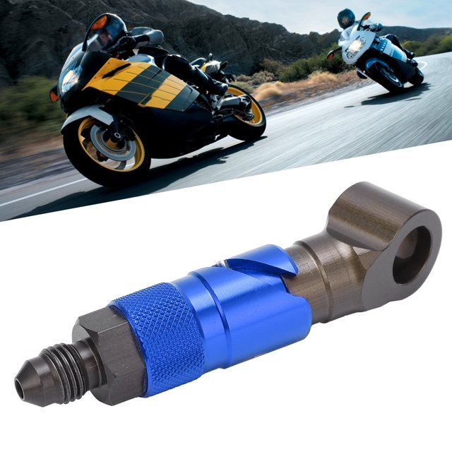 ESTINK Brake Hose Adapter,Brake Line Quick Release,Brake Line Quick Release Connect Adapter Fitting Curved Universal for Oil Fuel Fluid Hose