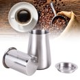 thumbnail image 1 of Coffee Sifter Fine Mesh Good Filtering Effect Stainless Steel Coffee Powder Sifter Sieve Filter Container with Lid for Home Cafe, 1 of 7
