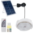 thumbnail image 1 of 54/96/136LED Solar Ceiling light Smart Indoor Solar Pendant Light with Remote Control 6500K Adjustable Brightness Timing Function IP65 Waterproof Solar Shed Lamp for Shed Porch Garage Gar, 1 of 10