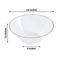 thumbnail image 2 of CUITING 10 Pack Glitter Gold Clear Hammered Plastic Charger Plates  Round Disposable Serving Plates With Gold Rim - 13”, 2 of 11