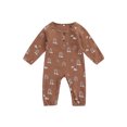 thumbnail image 1 of Kmbangi Baby Rainbow Romper Long Sleeve Pants Buttoned Crotch Bodysuit, 1 of 8