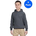 thumbnail image 1 of Gildan Sweat à Capuche Mélange Lourd 50/50 pour Jeunes - G185B (Lot de 2), 1 of 1