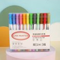 thumbnail image 2 of FlyFlise 24 Colors Double Line Coloring Markers Outline Paint Pens 2.0mm Tip DIY Scrapbooking for, 2 of 8