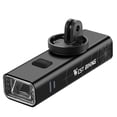 thumbnail image 4 of WEST BIKING High-Intensity 400LM Bike Headlight for Night Cycling - Compact, Waterproof, Aluminum Alloy, Type A Mount, USB Rechargeable, IPX4 Rated, Black, 4 of 7