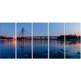 thumbnail image 2 of Moscow Bridge in Kiev Panorama - Cityscape Canvas Art Print, 2 of 3