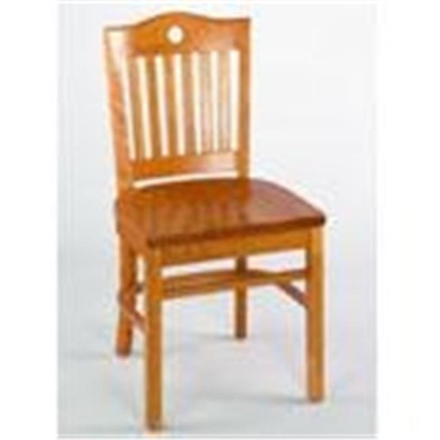Alston Quality 3642UP-N-Blue Ridge Chaise Portuaire avec Siège Rembourré Cadre Naturel
