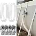 thumbnail image 4 of Pool Filter Replacement Hose Kit for Intex Above Ground Pools, Double Tube with Four Buckle Clamps for 300 330 530 1000 GPH Pumps, 4 of 5
