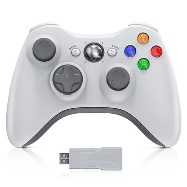 Manette Sans Fil pour Xbox 360, Manette de Jeu 2,4 GHz pour 360 avec Double Vibration
