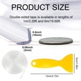 thumbnail image 3 of ZTTD 1pcs Plastic Spatula Scraper, Plastic Putty Scraper Air Bubble Remover, Paint Spatula Scraper Cleaner, Resin Print Scraper Sticker Installation Tool for Decal, Grout Removal, 3 of 9