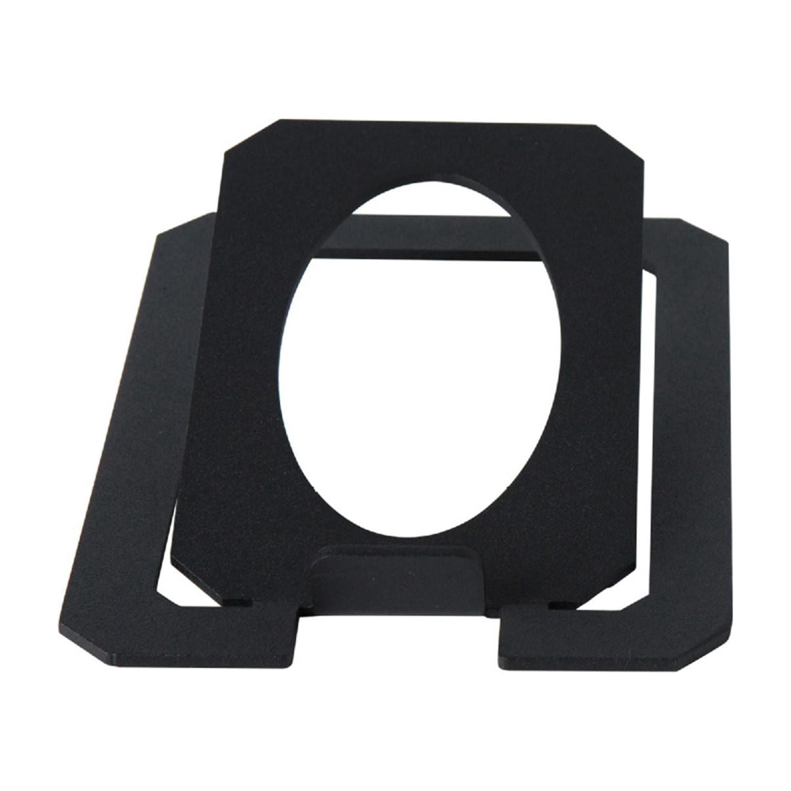funtasica Support de Haut-Parleur de Bureau Support de Moniteur de Studio Support Incliné Amortisseur Métal Noir