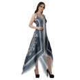thumbnail image 2 of Moomaya Robe à Col en V Imprimée Robes Mouchoirs pour Femmes Robe de Soirée Bohème, 2 of 4