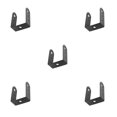 thumbnail image 1 of Ruiboury Support de Servomoteur Fiable en Alliage d'Aluminium Stable Robuste Portable Supports de Cardan de Servomoteur Support de Montage pour comme Illustré 5Ensemble, 1 of 6