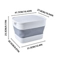 thumbnail image 2 of Openpig Collapsible Storage Bins with Lid, Large Plastic Foldable Organizer Boxes, Stackable Organizing Container Baskets with Secure Buckles, Organization Tote Tub for for Garage, Closet, 2 of 2