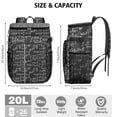 thumbnail image 2 of Experiment Themed Cooler Backpack, Leakproof and Waterproof with Scientific Formula Design for Educational Use, 2 of 4