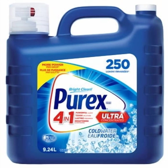 Purex Détergent à Lessive Ultra Concentré pour Eau Froide, 250 Brassées