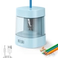 thumbnail image 5 of Deli Electric Pencil Sharpener,Suitable for No.2 Pencils Colored Pencils, USB & Battery Operated, Blue, 5 of 5