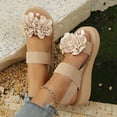 thumbnail image 2 of Sandales à Plateforme de Plage à Fleurs pour Femmes 2025 Bohème Vacances à Brides Compensées Slingback Robe Chaussures d'Été, 2 of 8