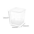 thumbnail image 1 of Bigersell Plastic Food Storage Containers w/ Lids Stackable Cereal Containers Kitchen Pantry Storage Organization Grain Rice, Pasta, Flour and Sugar Dry Food Canisters D, 1 of 2